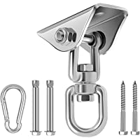 GothicBride Ganchos de Techo SUS304 Stainless Steel Tarea Pesada 360° Rotate Anclaje de Techo para Hormigón y Madera…